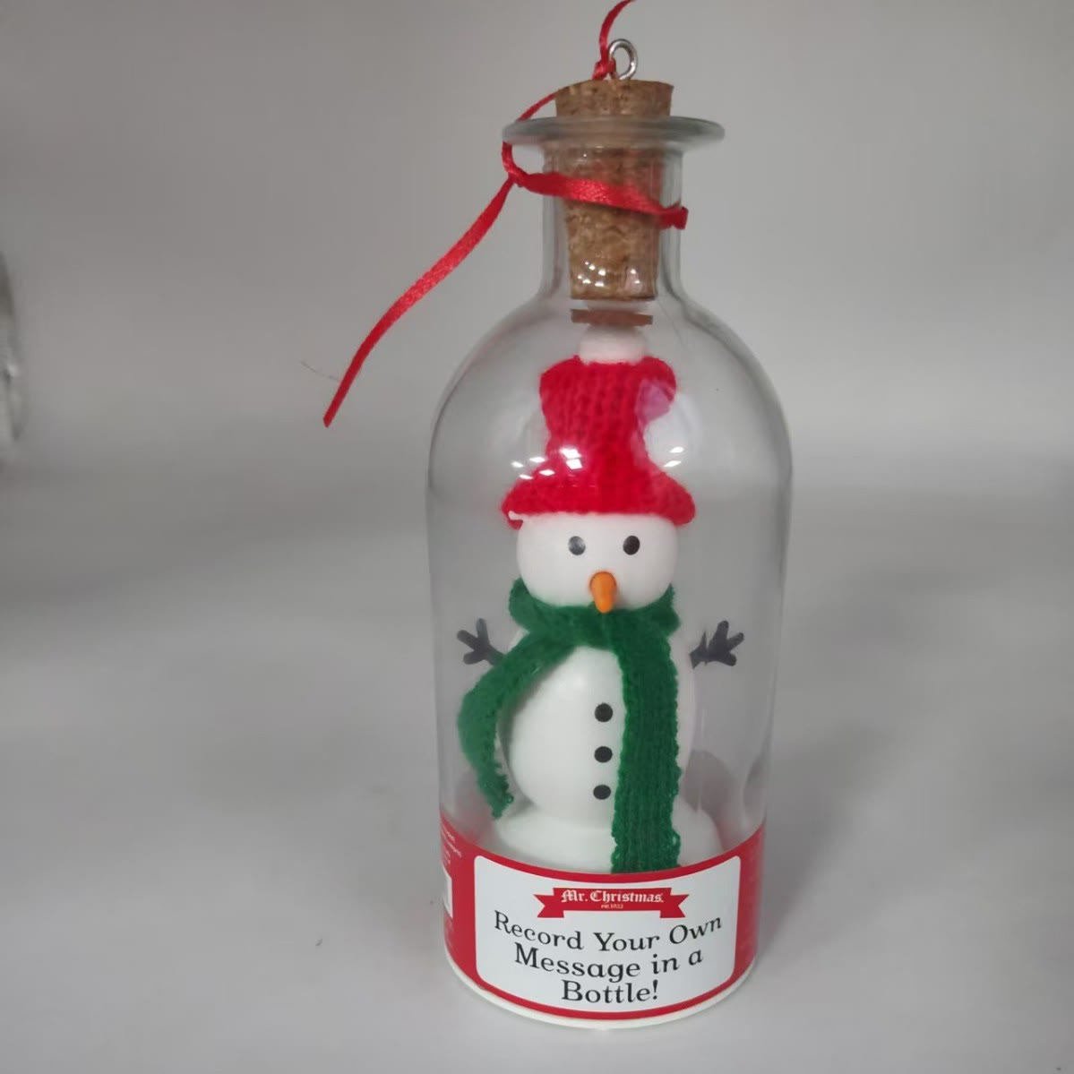 🎄Christmas Tree Message Bottle Ornament |🎁Voice Recording Keepsake Gift | 🔋AAA Batteries Not Included