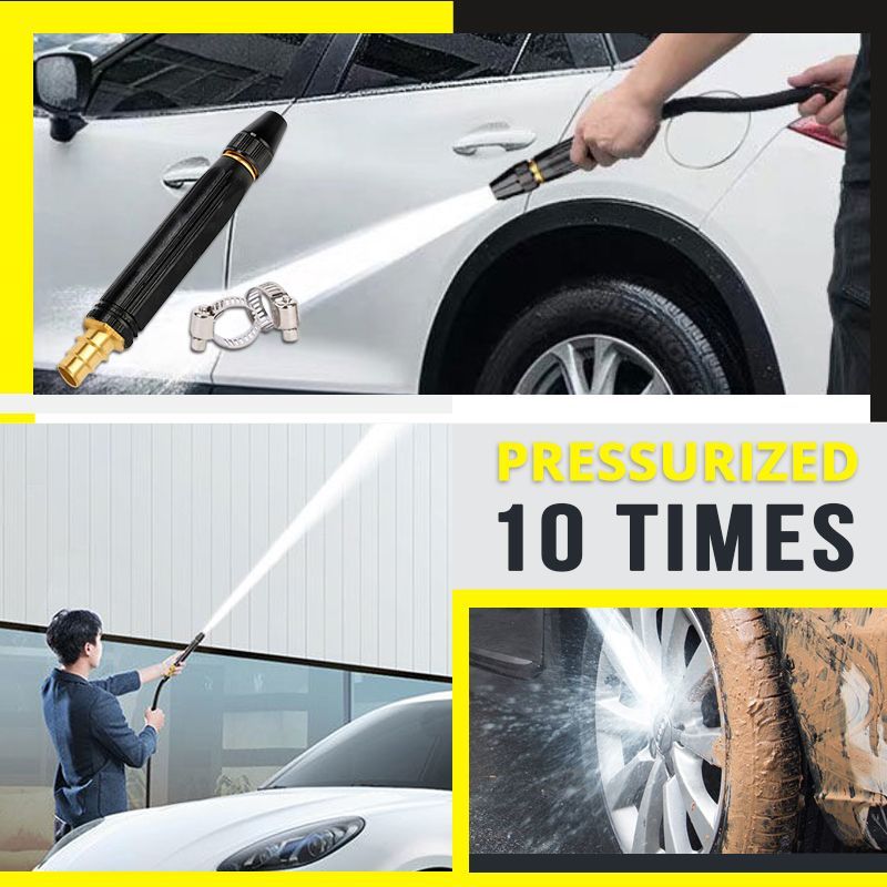 ?BIG OFFER - 49% OFF? ?? 10X High Pressure Car Wash Water Gun Nozzle | All Metal Multi-Mode Spray