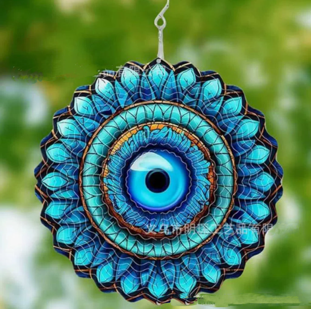 🔥LAST DAY 50% OFF -🌟3D Mandala Wind Spinner – Boring Garden Decor Gone!