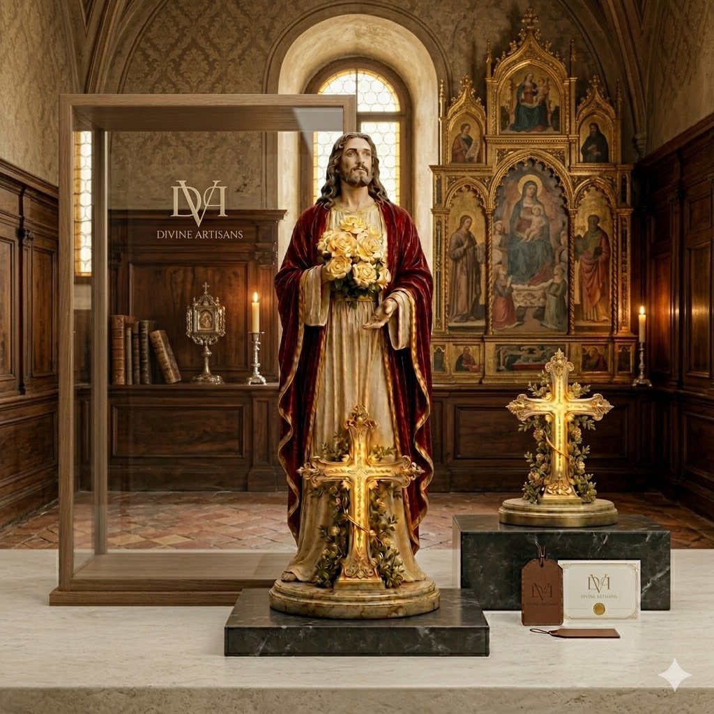 💛 Blessed Light of Jesus Garden Sculpture