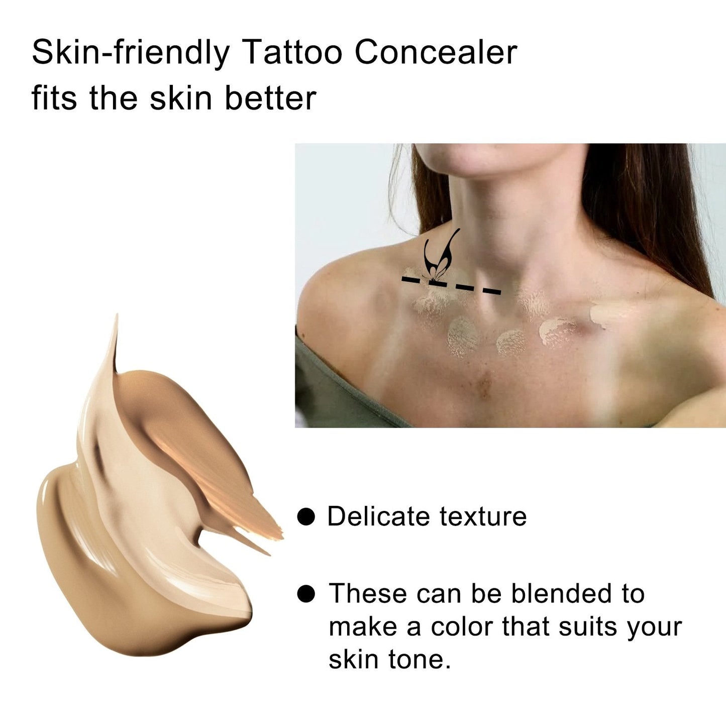 💥🔥Tattoo Concealer Makeup, Full Coverage Concealing Cream