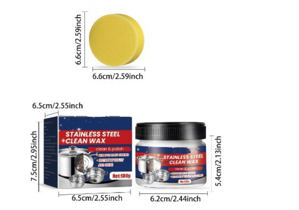 ✨ Magical Nano Stainless Steel Clean Wax – Surface Safe