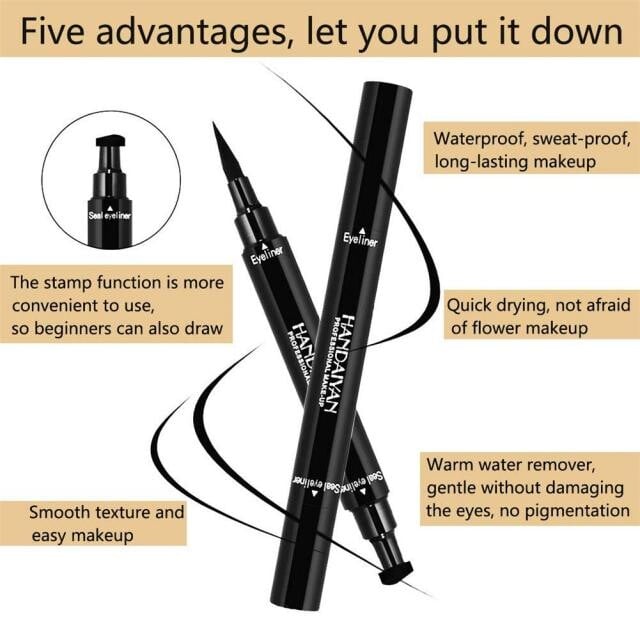 🔥Hot Selling!Double-headed wing seal eyeliner