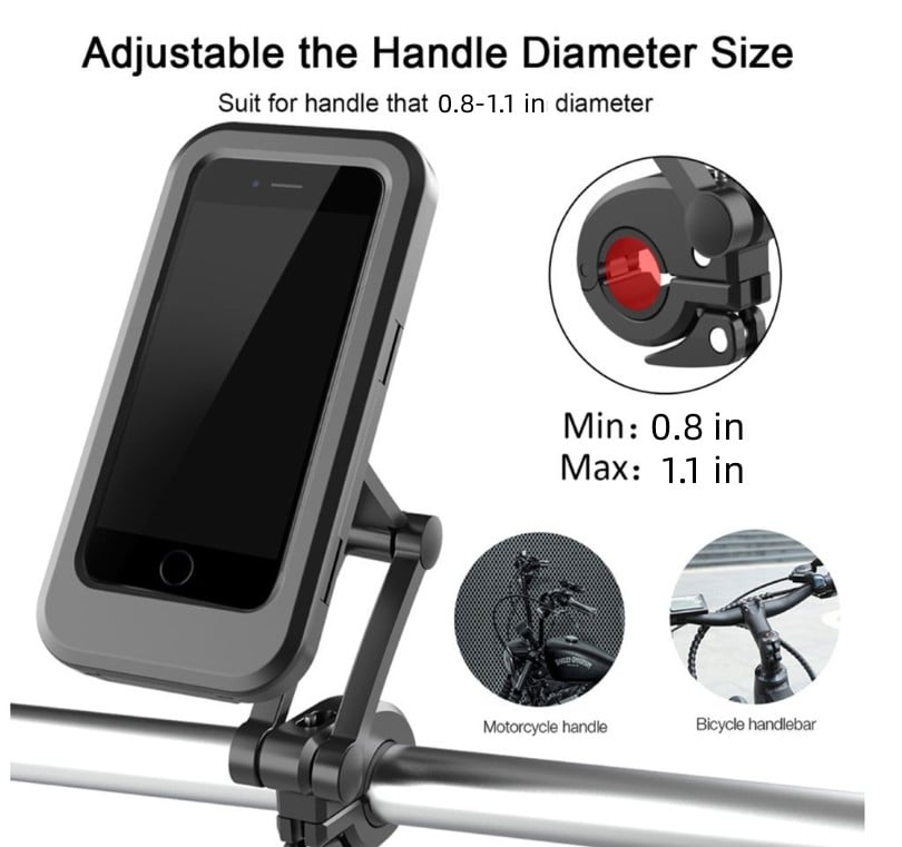 đ„Waterproof Bicycle & Motorcycle Phone Holder