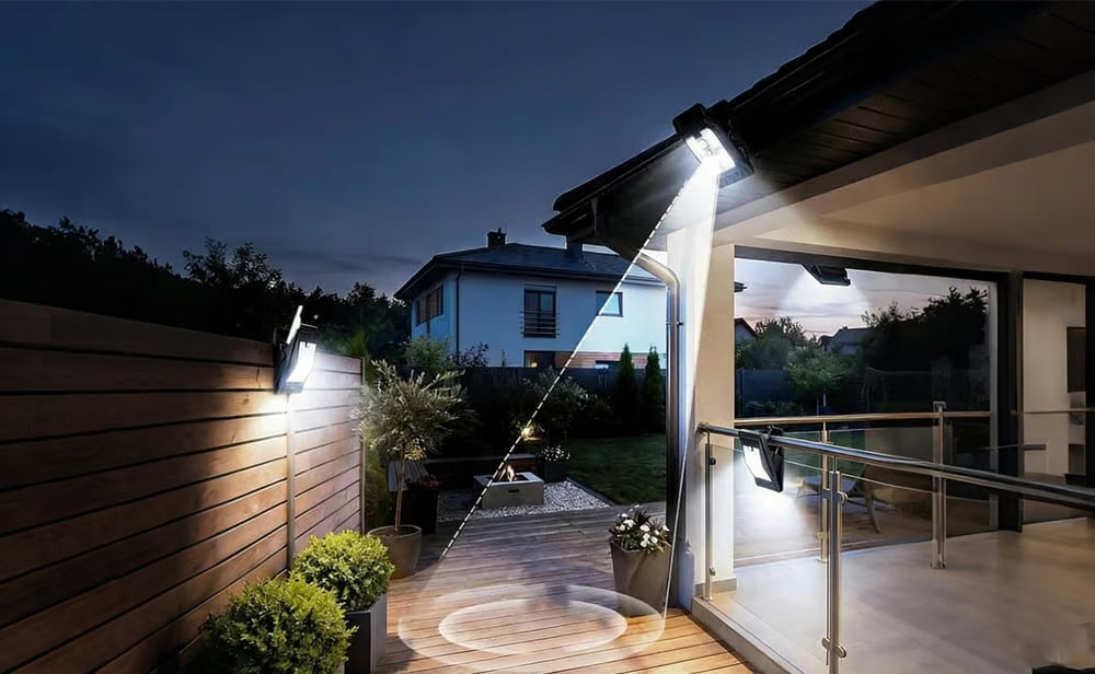 Solar Clip-On Motion Sensor Outdoor Light – 5 Pack