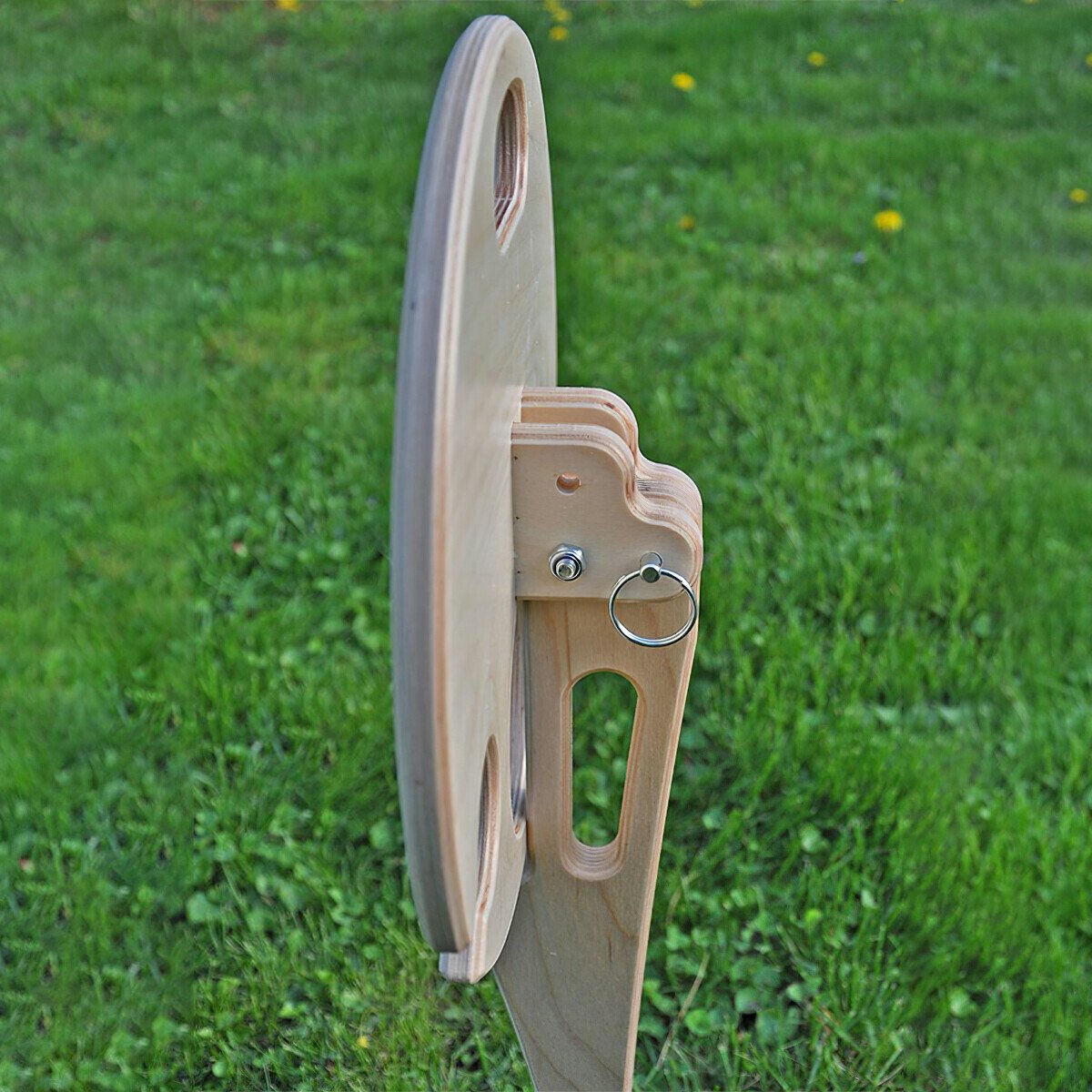 🍷 Collapsible Wine Table with Ground Stake • Beach & Camping