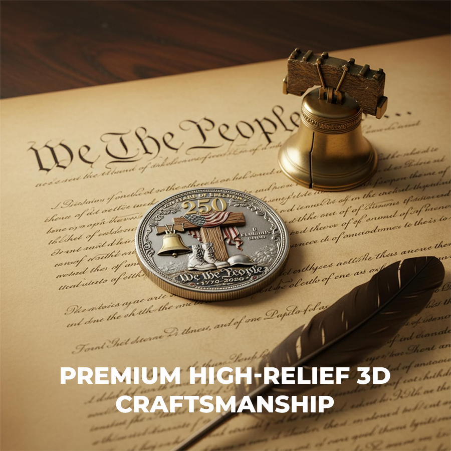 🔥Last Day 50% OFF🔥 250 Years of Freedom Veteran Tribute Coin