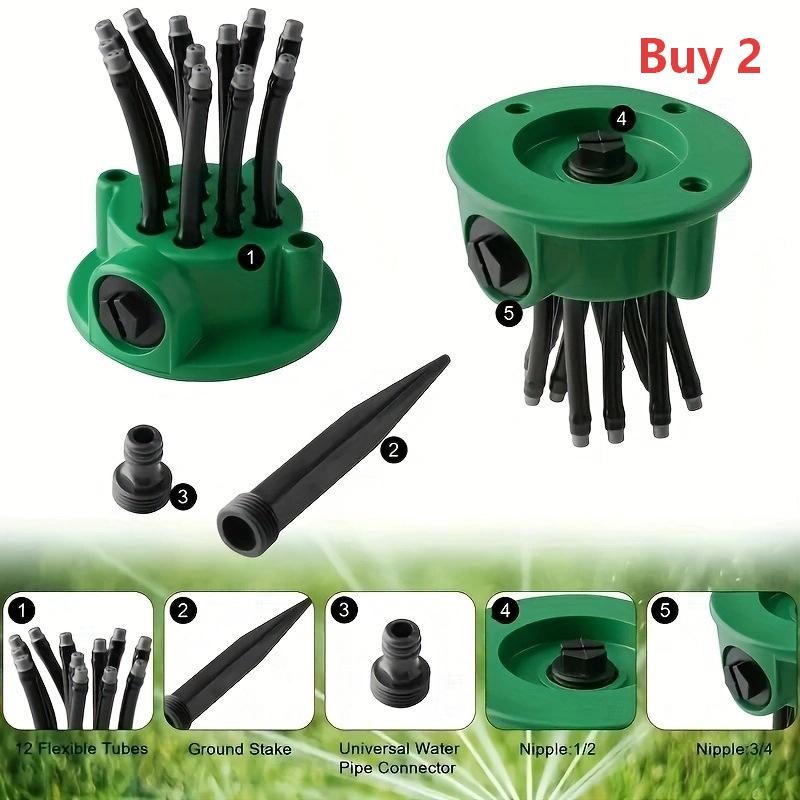 50K+ SOLD!🌱 360° Multi-Directional Lawn Sprinkler💧Precision Garden Irrigation with Flexible Spray Nozzles🌱