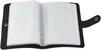 ✝️Holy Card Holder – Genuine Leather Catholic Prayer Card Organizer with 54 Prayer Cards | Snap Closure