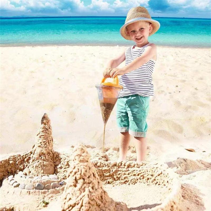 Kids Sand & Water Funnel Toy – Drip Castle Maker with Sifter Scoop
