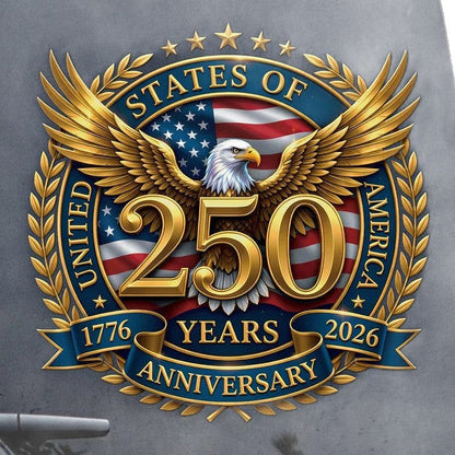 USA Eagles 250th Anniversary Semiquincentennial 1776-2026 Car Window Decal Sticker