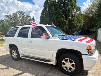 Show Your American Pride – American Flag Car Hood Cover Universal Size | 4th of July Ready🦅