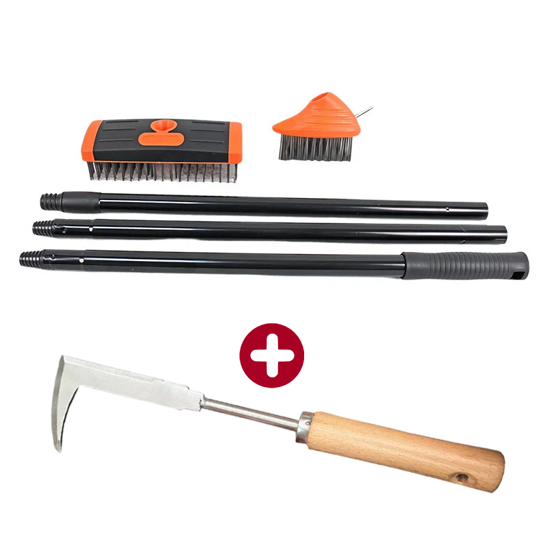 🌿 50% OFF NOW! 🧹 3-in-1 Weeding Wire Brush Tools Set – Durable Steel Brushes, Ergonomic Handle & Perfect for Patios, Driveways & Garden Paths 🏡