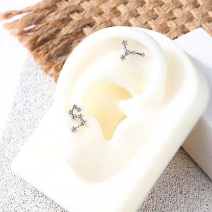 16G Astrology Zodiac Constellation Stud Earrings