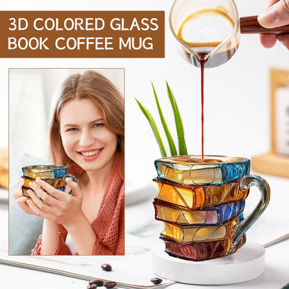 📚 Unique Glass Coffee Cup for Readers & Book Lovers🍵