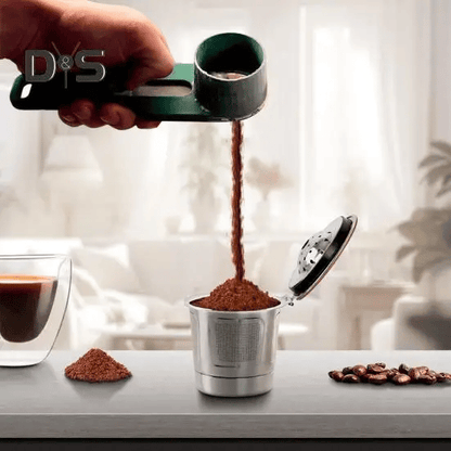 ⚖️ Practical Coffee Scoop Funnel With Sliding Measuring Function