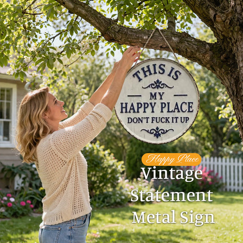 🏡✨ “This Is My Happy Place” Door Sign