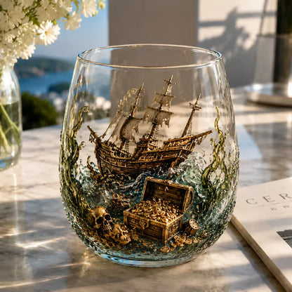 Release The Kraken Pirate Glass Collection — 3-Piece Legendary Ocean Treasure Set - KRAKEN RISE GLass