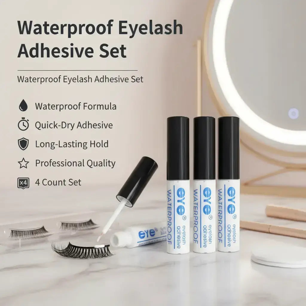 🎉 Waterproof Lash Glue 4-Pack — 33% OFF Today | Quick-Dry, All-Day Hold