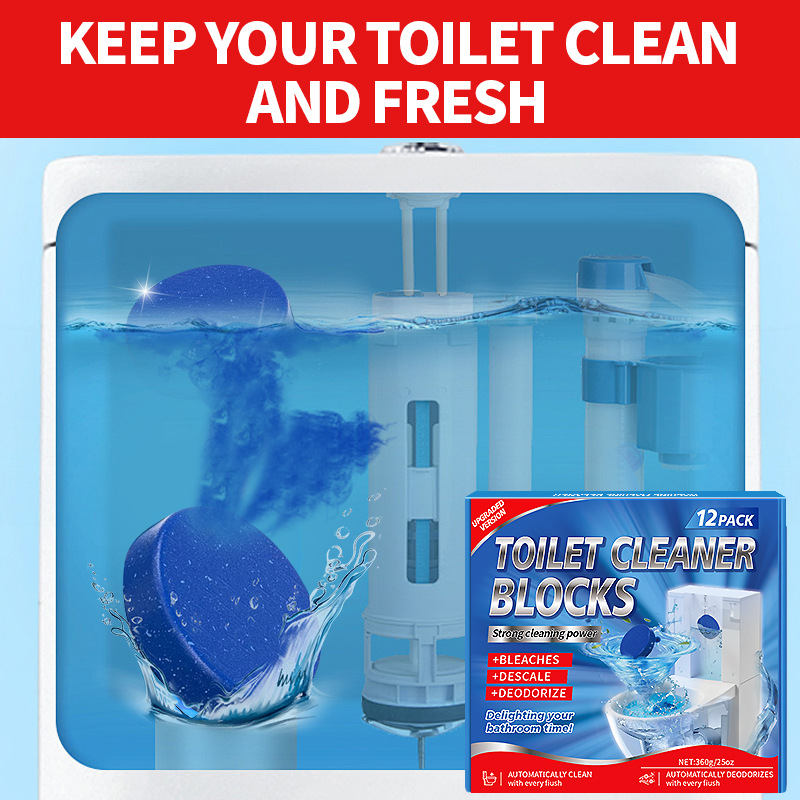 🚽 Toilet Bowl Cleaner Tablets | 🔥 Buy 1 Get 1 Free & Buy 2 Get 2 Free | ✨ Auto Bleach, Descale & Deodorize