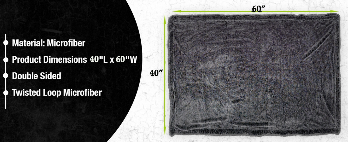 🚨 Hot Clearance! Extra Large Car Drying Towel – 1000 GSM, Quick Dry & No Scratches,Buy More Save More