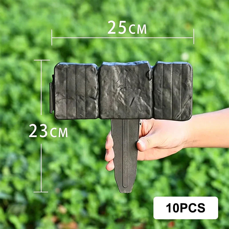 🌿Decorative Stone-Look Garden Edging Fence | Weather-Resistant, Tool-Free Install — 10 & 20 PCS