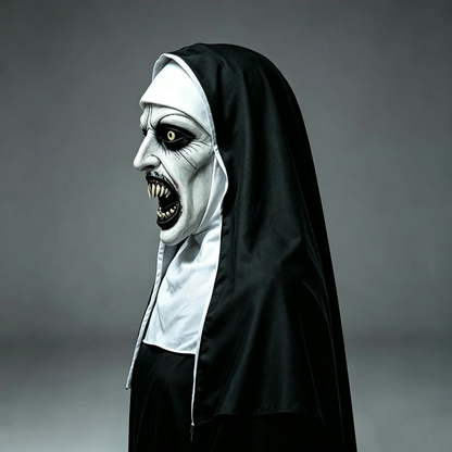 🎃Spooky Qualteus Nun Halloween Mask Latex Handwashable Cosplay Costume Accessory