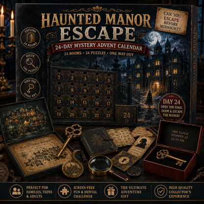 ⏳ Last Day 52% OFF – 24-Day Mystery Adventure Advent Calendar Collection | 24 Clues, Hands-On Puzzles & One Final Reveal