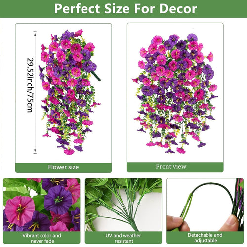 🔥Last Day 75% OFF--🌺UV Resistant Hanging Artificial Morning Glory Vine 💖