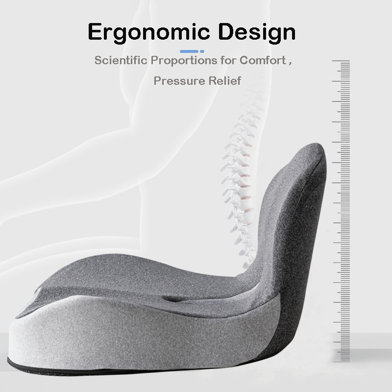 💺 Ergonomic Seat Cushion | 🦴 Tailbone Relief 🧊 Cool & Breathable 🏠 Use Anywhere