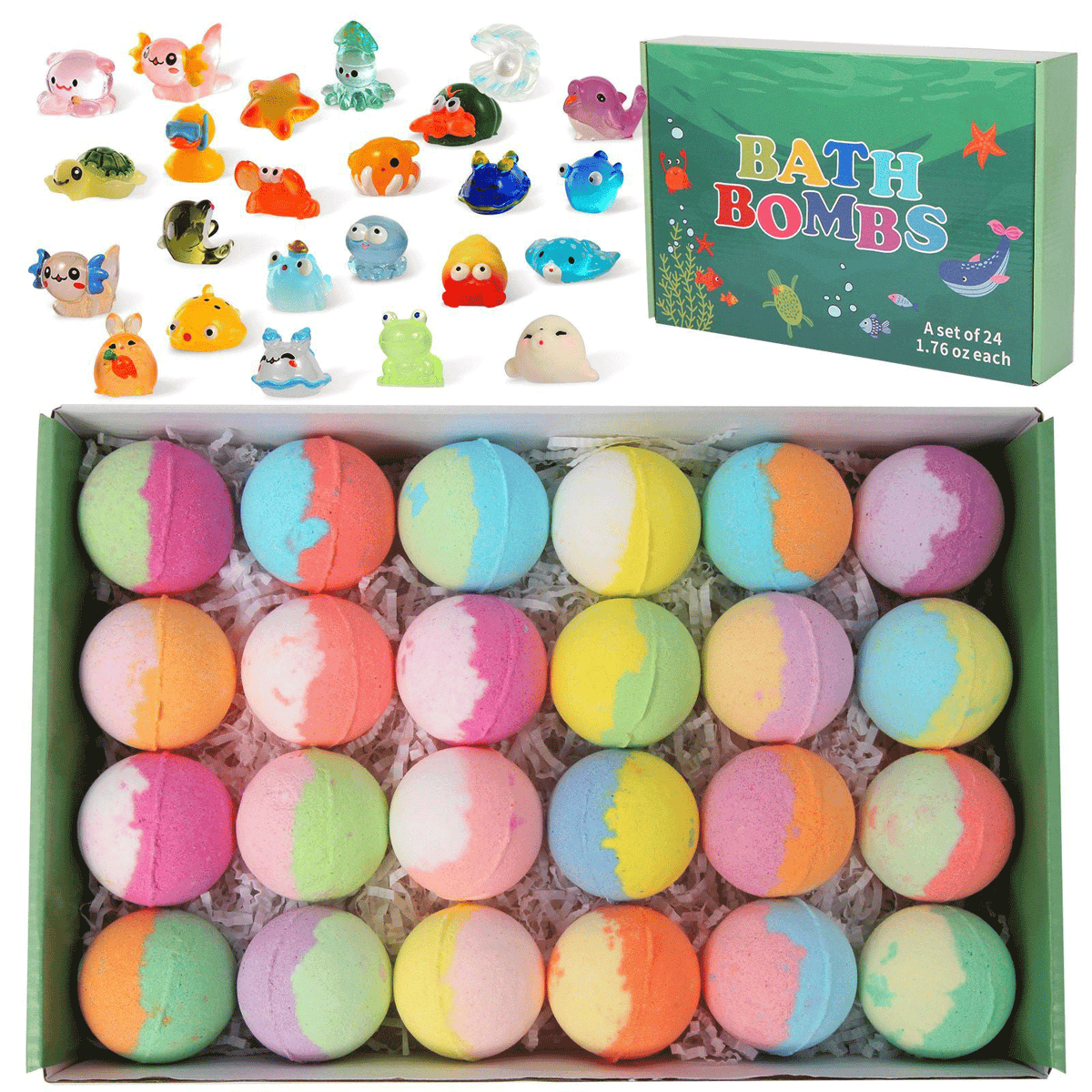12-Piece Bath Bomb Gift Set for Kids