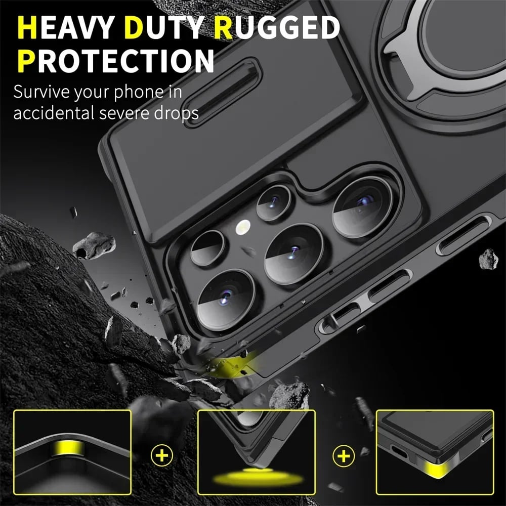 📱Measurable Premium Armor Kickstand Case for Samsung Galaxy S Series