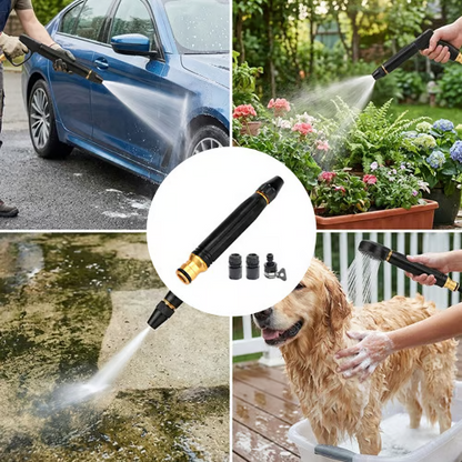 Fomonest™ Heavy-Duty Metal Garden Hose Nozzle – 10x Water Pressure, Zero Leaks