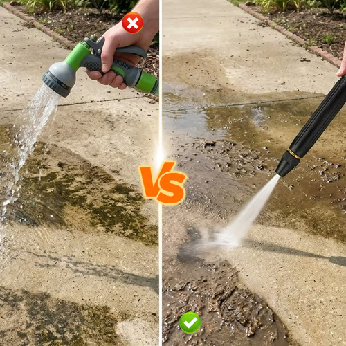 Fomonest™ Heavy-Duty Metal Garden Hose Nozzle – 10x Water Pressure, Zero Leaks