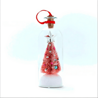 Recorded Christmas tree letter bottle - Pink
