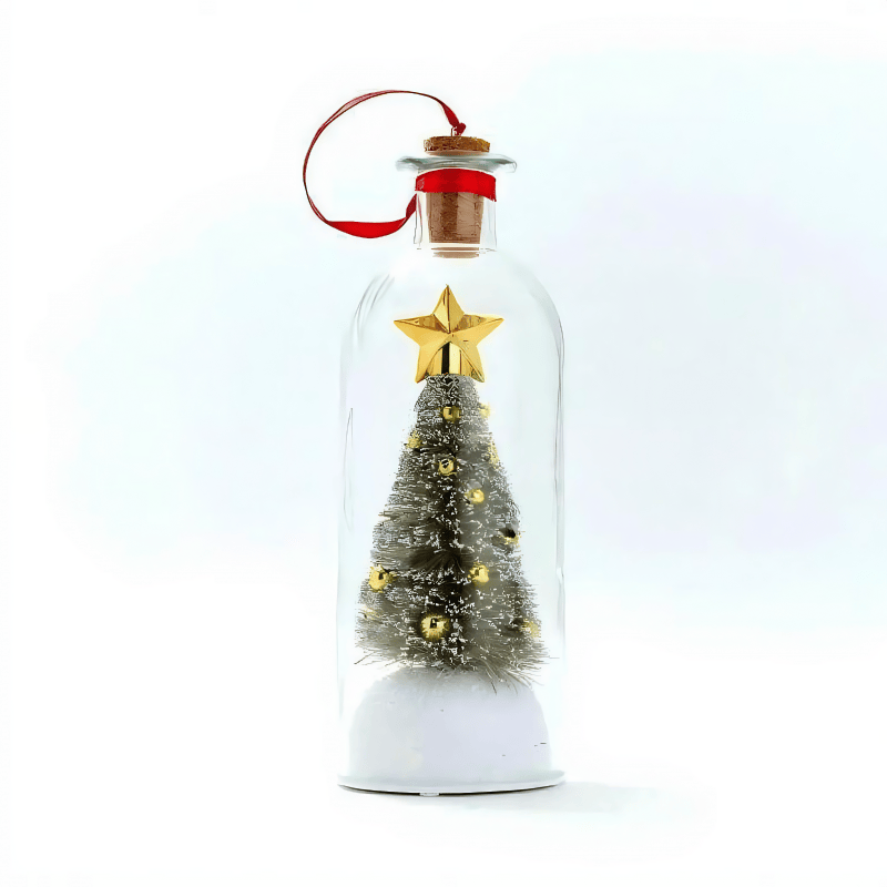 🎄Christmas Tree Message Bottle Ornament |🎁Voice Recording Keepsake Gift | 🔋AAA Batteries Not Included