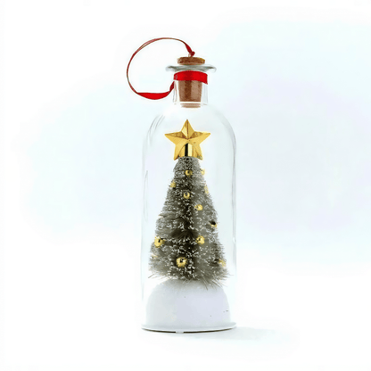 🎄Christmas Tree Message Bottle Ornament |🎁Voice Recording Keepsake Gift | 🔋AAA Batteries Not Included
