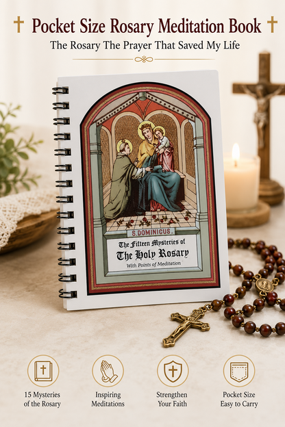 ⏰ Today Only: Buy 1 Get 1 FREE✝️Pocket Size Rosary Meditation Book✝️The Rosary The Prayer That Saved My Life