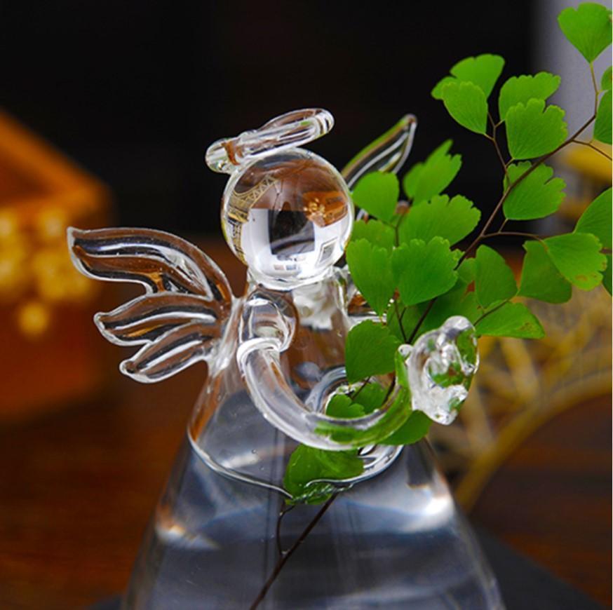 🕊️ Guardian Angel Flower Vase – Handmade Glass Keepsake | “I’m Always With You” Gift for Mother, Wife, or Friend 💐