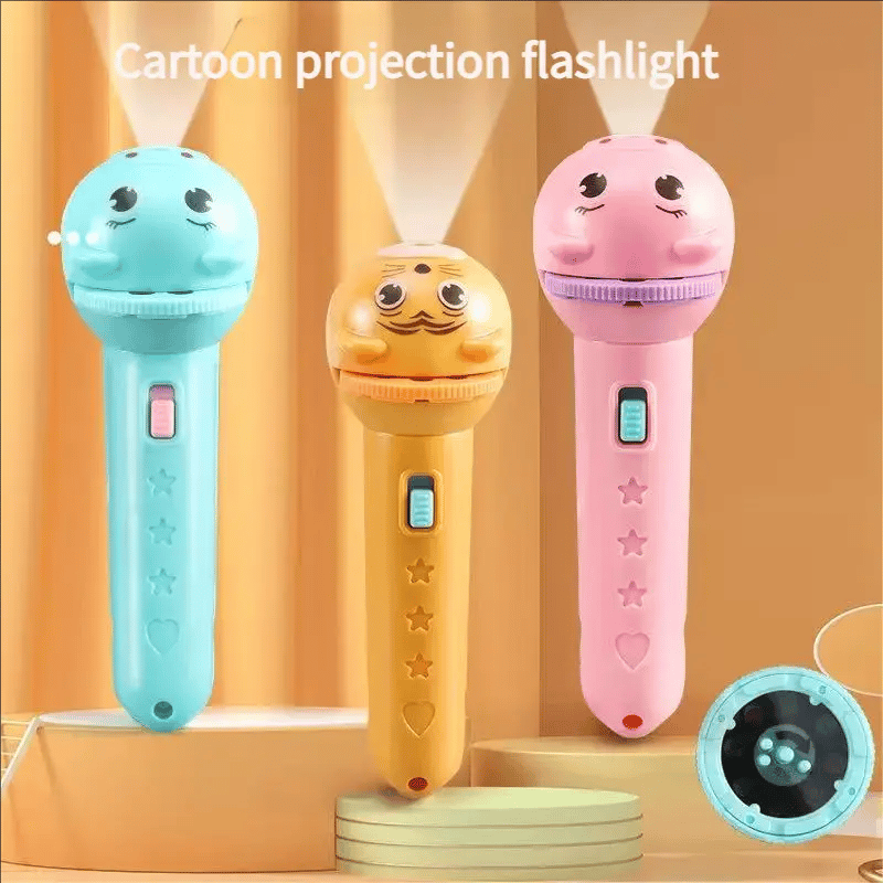 🔥🔥3 Slide Films Projection Torch Light Toy 🦖--24 random patterns