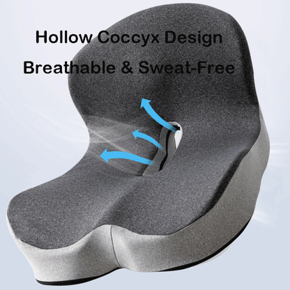 💺 Ergonomic Seat Cushion | 🦴 Tailbone Relief 🧊 Cool & Breathable 🏠 Use Anywhere