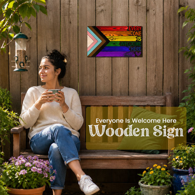 🌈❤️ “Everyone Welcome” Sign