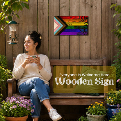 🌈❤️ “Everyone Welcome” Sign