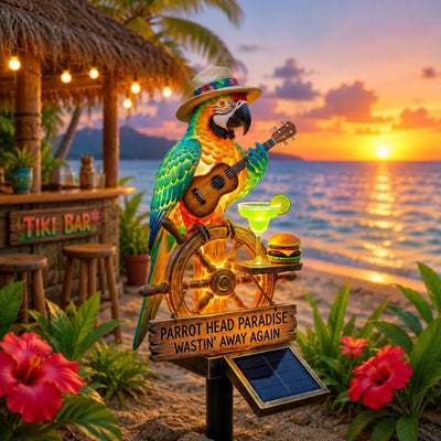 Solar-Powered Parrot Garden Light