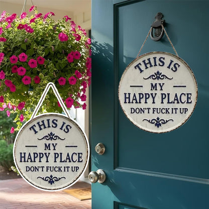 🏡✨ “This Is My Happy Place” Door Sign