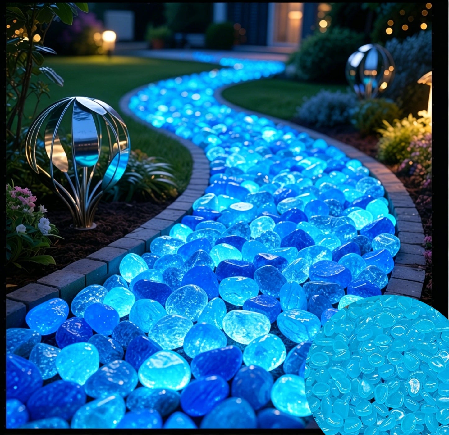 🏆Flash Sale⚡ 50K+ SOLD! Almost Gone-💥Glow In The Dark Rocks - Illuminate Your Outdoors with Enchanting Glow!