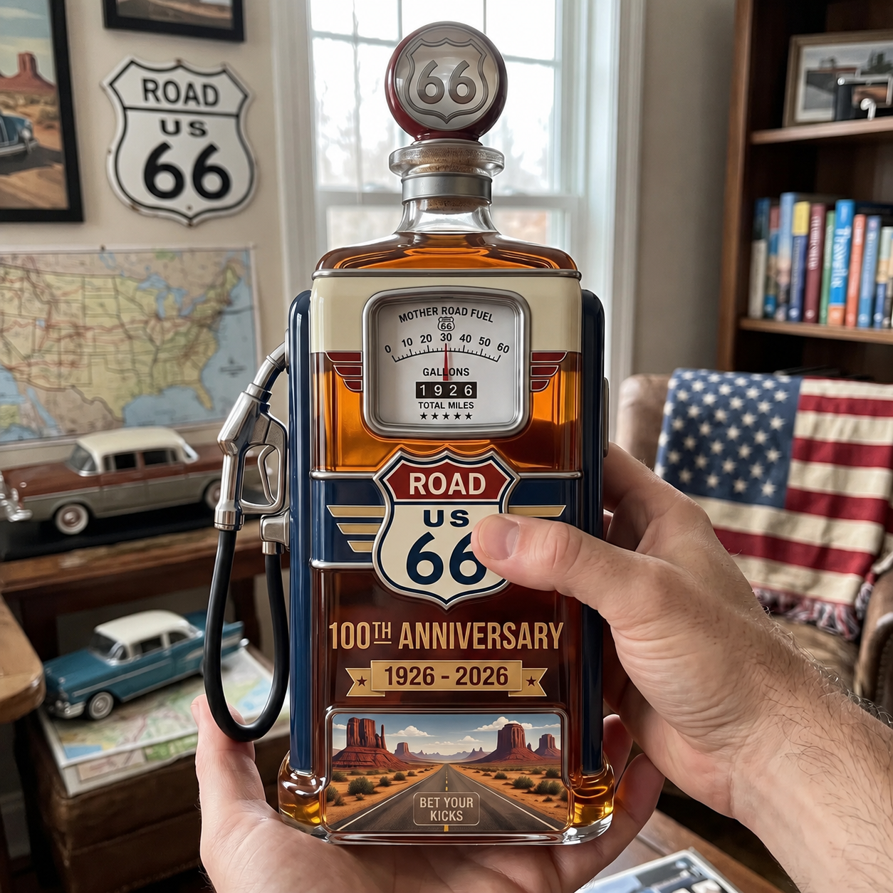 🥃Road 66 1926-2026 100th Anniversary Whiskey Bottle