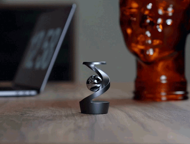🎁 The Coolest Desk Toy Ever: Mezmoglobe Luna – Spinning Kinetic Sculpture for Focus, Stress Relief & Mind-Blowing Magic 🌟