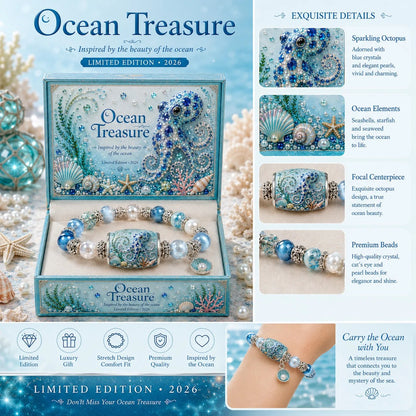 🌊 Last Day 49% OFF – Ocean Theme Charm Bracelet Collection | Blue Beaded Marine Life Jewelry Inspired by the Sea 💙🐚