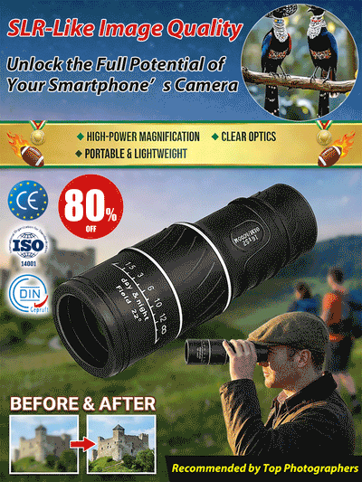 ⏳Last Chance! 50% OFF🔥Used by American Mountain Guides! 100x HD Monocular, IPX5 Waterproof & Fog-Proof🧭🔭